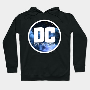 DC on SCREEN Podcast Logo (Blue Nebula Circle) Hoodie